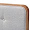 Baxton Studio Palina Light Grey Walnut Finished Wood Queen Size Headboard 156-9441 - alternate 6